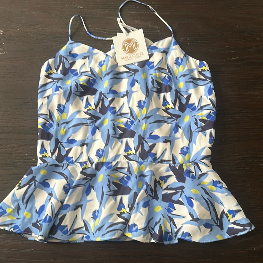 NWT Marie Oliver Floral Peplum Top